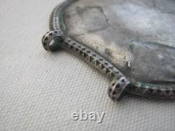 Antique Malay / Indonesian Silver Caping / Modesty Plate / Disk