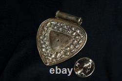 Antique Malay / Indonesian Silver Caping / Modesty Plate / Disk