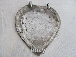 Antique Malay / Indonesian Silver Caping / Modesty Plate / Disk