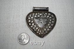 Antique Malay / Indonesian Silver Caping / Modesty Plate / Disk