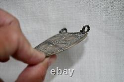 Antique Malay / Indonesian Silver Caping / Modesty Plate / Disk