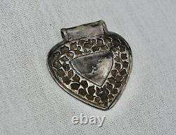 Antique Malay / Indonesian Silver Caping / Modesty Plate / Disk