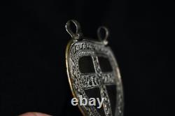 Antique Malay / Indonesian Silver Caping / Modesty Plate / Disk
