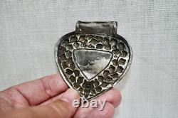 Antique Malay / Indonesian Silver Caping / Modesty Plate / Disk