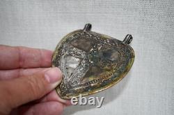 Antique Malay / Indonesian Silver Caping / Modesty Plate / Disk