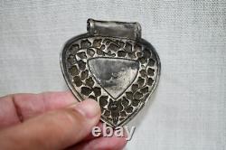 Antique Malay / Indonesian Silver Caping / Modesty Plate / Disk