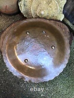 Antique Mamluk charger silver copper tray plate Cairoware Arabic Middle Eastern