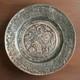 Antique Middle East Engraved Silvered Copper Plate / Tray 8