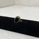 Antique Natural Black Onyx Gold Plated Sterling Handmade Adjustable Rare