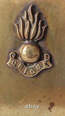 Antique Original Cigarette Case Ubique Royal Artillery WW-I 1914-1918