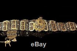 Antique Original Perfect Handmade Ottoman Silver Gold Plated Islamic Belt