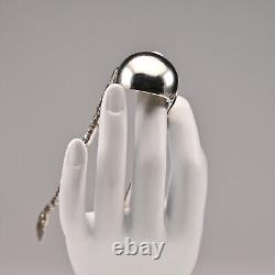 Antique Original Vintage Sterling Silver Repousse Serving Plate Sugar Cube Tongs