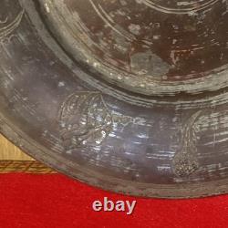 Antique Ottoman Sealed Armenian Copper Plate 12 1/2Hammered 1790's-1820's