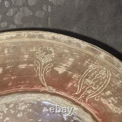 Antique Ottoman Sealed Armenian Copper Plate 12 1/2Hammered 1790's-1820's