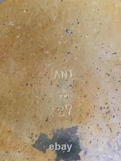 Antique Pair of WMF Arts & Crafts Hammered Silver Plated Large Vases