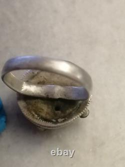 Antique Rare, Late Byzantine, Pre Georgian Gold Plated Silver Ring US- 8
