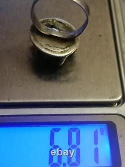 Antique Rare, Late Byzantine, Pre Georgian Gold Plated Silver Ring US- 8