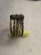 Antique Rare Pre / Georgian Silver, Gold Plated Ring, Chain With Filigree US-8