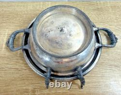 Antique Rogers Smith & Co Silverplate Butter Dish 5003 Quadruple Plate Meriden