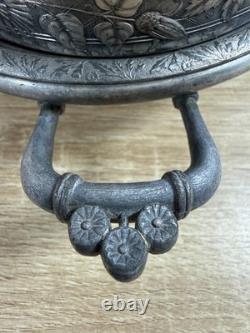 Antique Rogers Smith & Co Silverplate Butter Dish 5003 Quadruple Plate Meriden