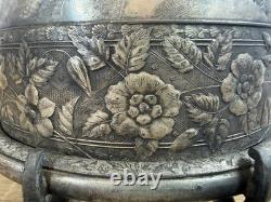 Antique Rogers Smith & Co Silverplate Butter Dish 5003 Quadruple Plate Meriden
