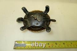 Antique SILVER PLATED TORTOISE Novelty Servants Hotel Table Call Bell WORKING