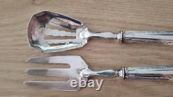 Antique Serving Cutlery For Appetizers In Silver Plated Metal