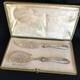 Antique Set Art nouveau France 19th Century Silver 950 Silver Plated Native Box