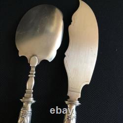 Antique Set Art nouveau France 19th Century Silver 950 Silver Plated Native Box