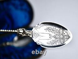 Antique Silver Apostle Serving Spoons (Pair) in original case circa late 1800's