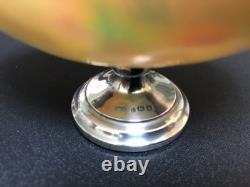 Antique Silver Mounted Mother Of Pearl Shell Bon Bon Dish