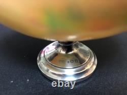 Antique Silver Mounted Mother Of Pearl Shell Bon Bon Dish