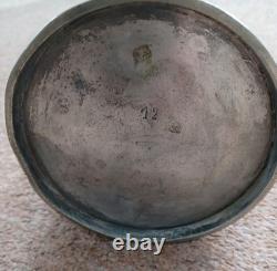 Antique Silver Plate Chocolate or Coffee Pot with Wooden Handle