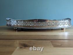 Antique Silver Plate Gallery Tray