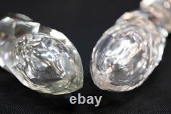 Antique Silver Plate & Glass Cruet/Condiment Caddy 6 Pc Set All Original Bottles