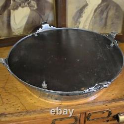 Antique Silver Plate Mirrored Cake Stand Table Centrepiece Wedding Display