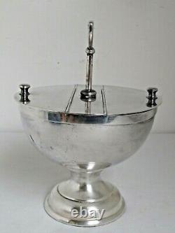 Antique Silver Plate Soda Fountain Condiment Holder for Ice Cream Sundaes