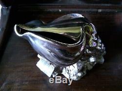 Antique Silver Plate Victorian Shell Nautilus Spoon Warmer