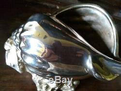 Antique Silver Plate Victorian Shell Nautilus Spoon Warmer