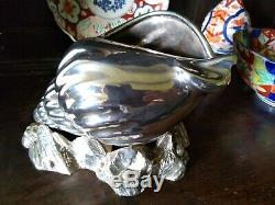 Antique Silver Plate Victorian Shell Nautilus Spoon Warmer