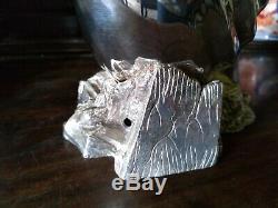 Antique Silver Plate Victorian Shell Nautilus Spoon Warmer