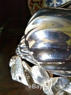 Antique Silver Plate Victorian Shell Nautilus Spoon Warmer