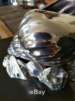 Antique Silver Plate Victorian Shell Nautilus Spoon Warmer