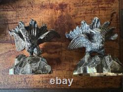 Antique Silver Plated Eagle Salts Regency Classical Vases shell georgian roman Antique Silver Plated Eagle Salts Regency Classical Vases shell georgian roman