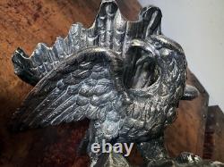 Antique Silver Plated Eagle Salts Regency Classical Vases shell georgian roman Antique Silver Plated Eagle Salts Regency Classical Vases shell georgian roman