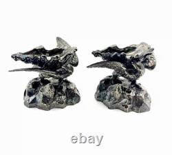 Antique Silver Plated Eagle Salts Regency Classical Vases shell georgian roman Antique Silver Plated Eagle Salts Regency Classical Vases shell georgian roman