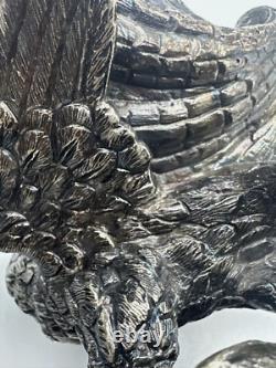 Antique Silver Plated Eagle Salts Regency Classical Vases shell georgian roman Antique Silver Plated Eagle Salts Regency Classical Vases shell georgian roman