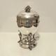 Antique Silver Plated Egg Coddler Warmer with Burner & Egg Holder Walker&Hall