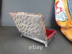 Antique Silver-Plated English Jewelry Box. Beautiful collection and display piec