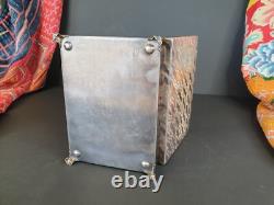 Antique Silver-Plated English Jewelry Box. Beautiful collection and display piec